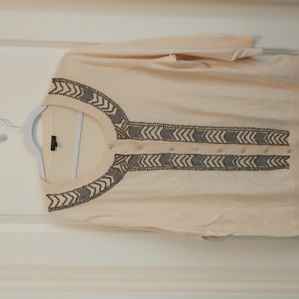 Talbot's 2x cream cardigan